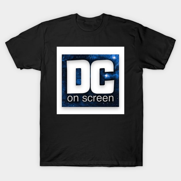 DC on SCREEN Podcast Logo (Blue with Border) T-Shirt by DC on SCREEN